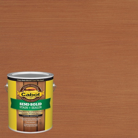 Cabot Semi-Solid Stain & Sealer Semi-Solid Tintable Redwood Oil-Based Deck and Siding Stain 1 gal 140.0001480.007